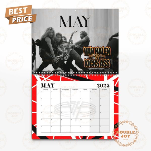 Van Halen Rock Band A Mammoth Legacy 2025 Wall Calendar