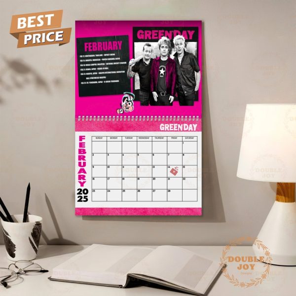 Green Day 2025 Wall Calendar