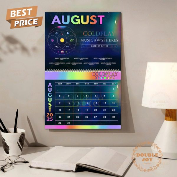 Coldplay 2025 Happy New Year Wall Calendar