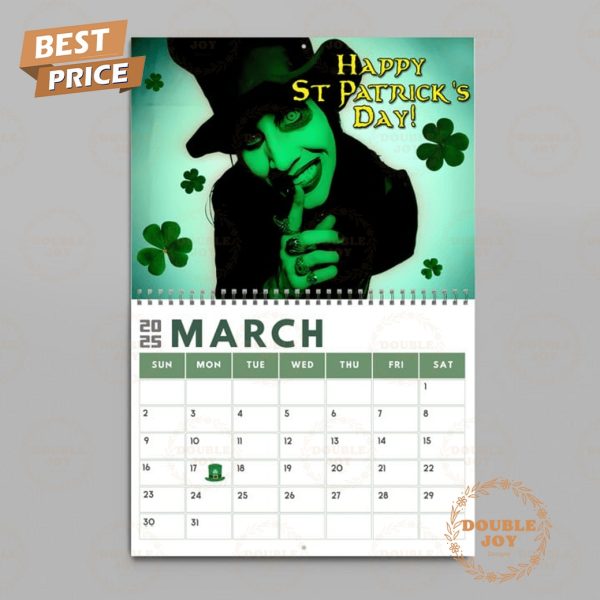 Marilyn Manson 2025 Wall Calendar