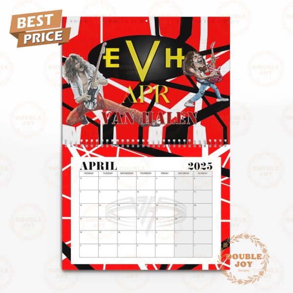 Van Halen Rock Band A Mammoth Legacy 2025 Wall Calendar