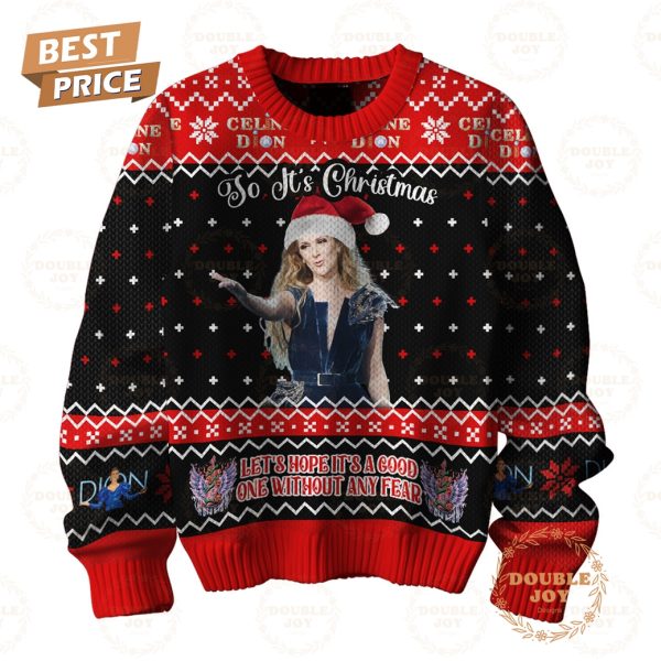 Celine Dion So It’s Christmas Sweater