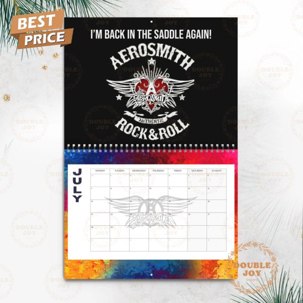 Aerosmith Rock Band 2025 Wall Calendar