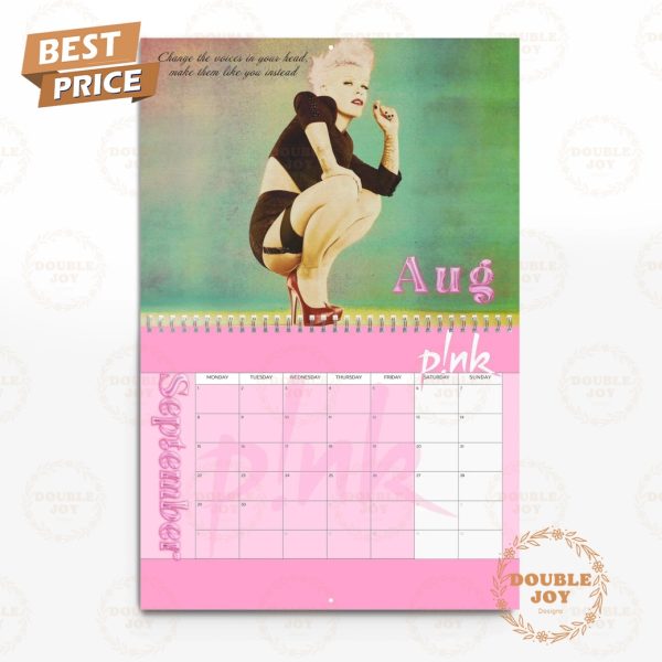 Pink 2025 Wall Calendar