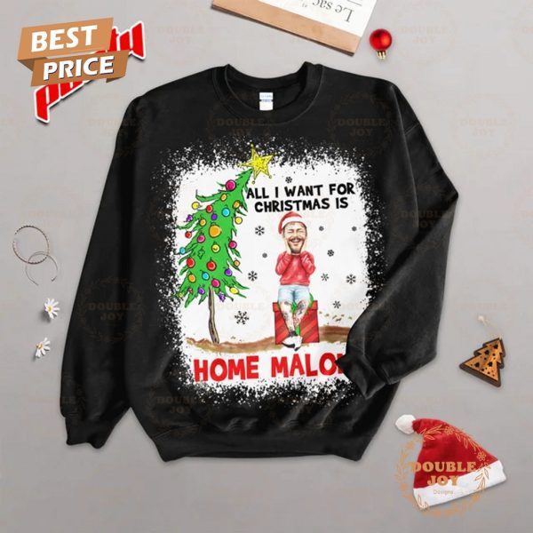 All I Want For Christmas Is Home Malone Merry Christmas 2024 Fleece Pajamas Set