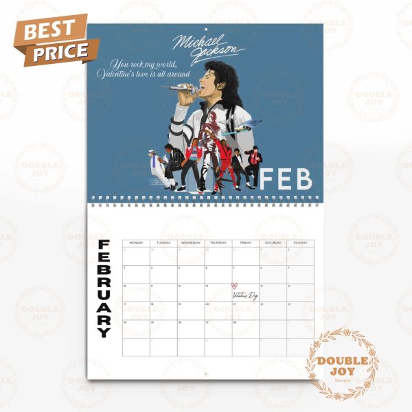 Michael Jackson 2025 Wall Calendar