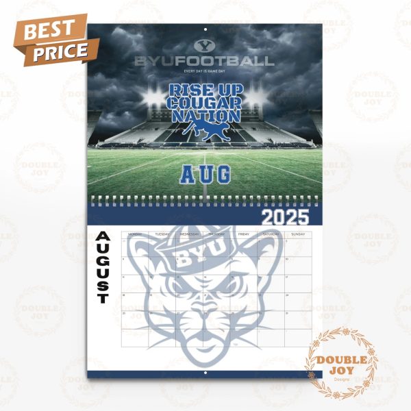 NCAA BYU Cougars Faith. Family. Football. 2025 Wall Calendar