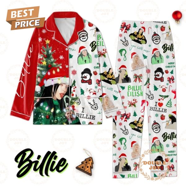 Billie Eilish Merry Christmas 2024 Pajamas Set