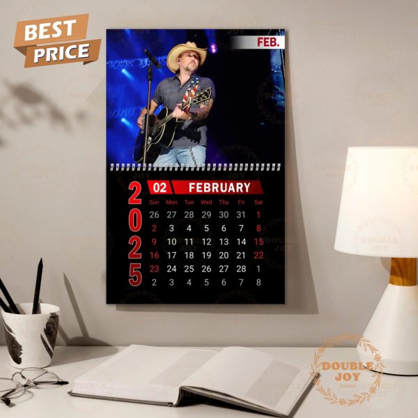 Jason Aldean 2025 Wall Calendar