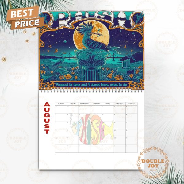 Phish Rock Band 2025 Wall Calendar