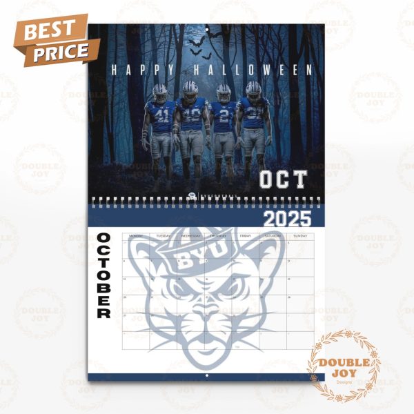 NCAA BYU Cougars Faith. Family. Football. 2025 Wall Calendar