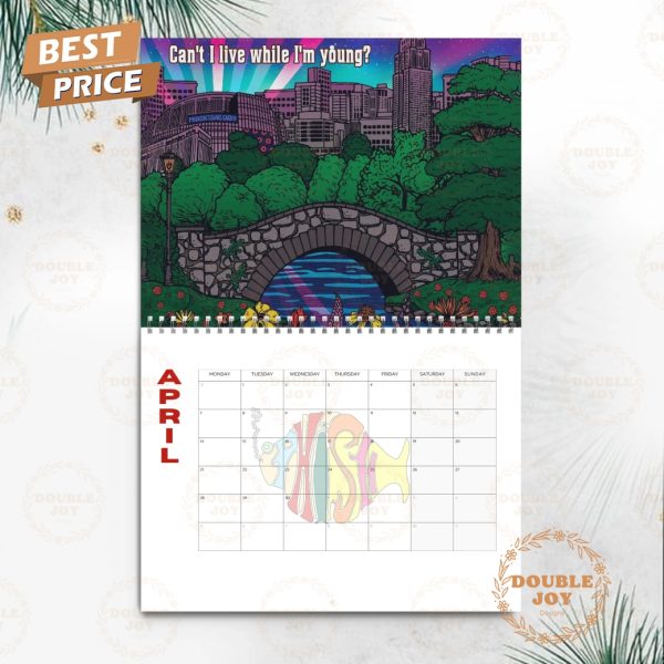 Phish Rock Band 2025 Wall Calendar