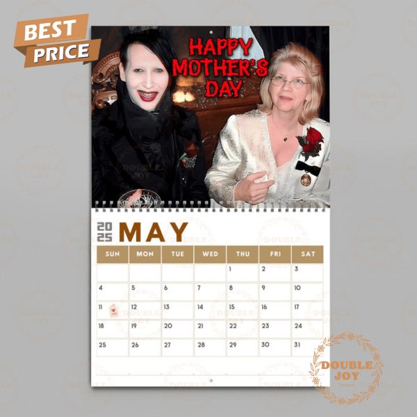 Marilyn Manson 2025 Wall Calendar