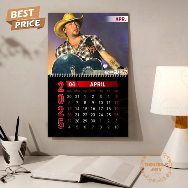 Jason Aldean 2025 Wall Calendar