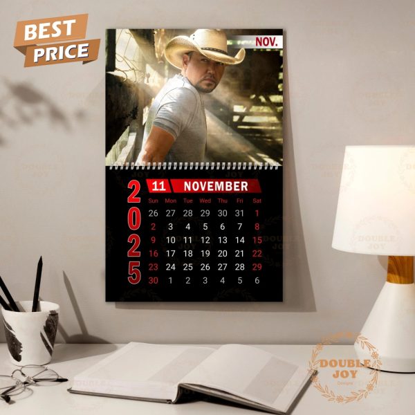 Jason Aldean 2025 Wall Calendar