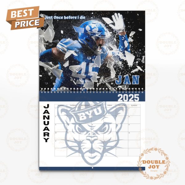 NCAA BYU Cougars Faith. Family. Football. 2025 Wall Calendar