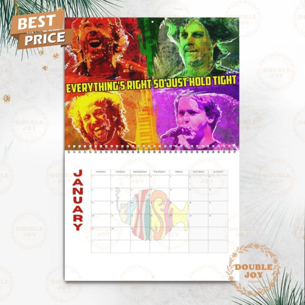 Phish Rock Band 2025 Wall Calendar