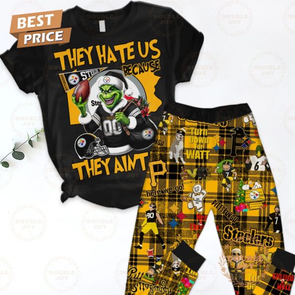 NFL Pittsburgh Steelers They Hate Us Because They Aint Us Fleece Pajamas Set