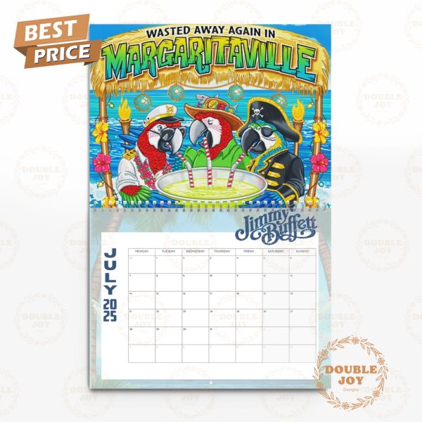 Jimmy Buffett 2025 Wall Calendar