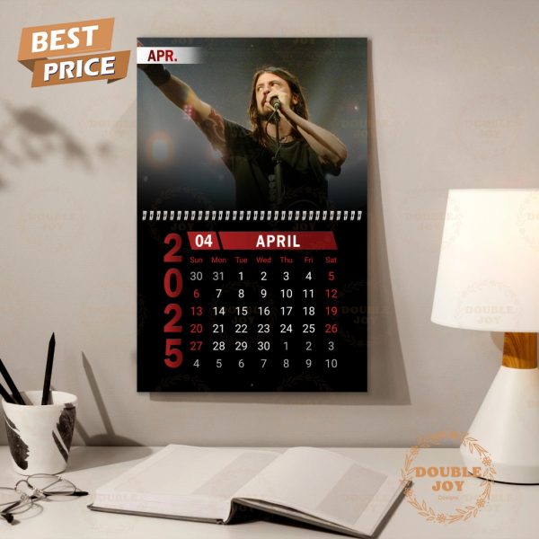 Dave Grohl Foo Fighters 2025 Wall Calendar