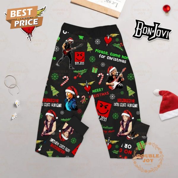 Have A Holly Bon Jovi Christmas 2024 Fleece Pajamas Set