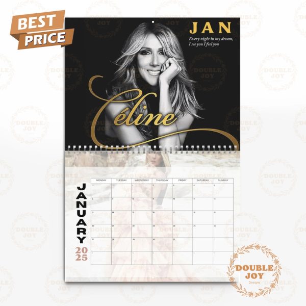 Celine Dion 2025 Wall Calendar