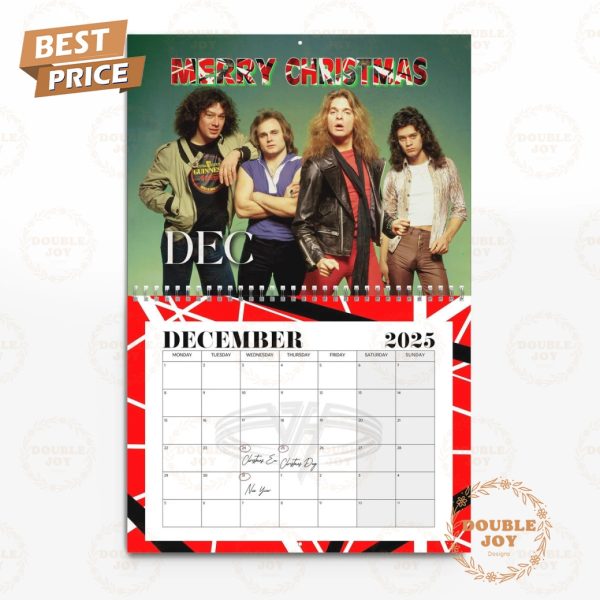 Van Halen Rock Band A Mammoth Legacy 2025 Wall Calendar