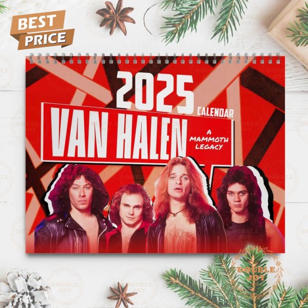 Van Halen Rock Band A Mammoth Legacy 2025 Wall Calendar