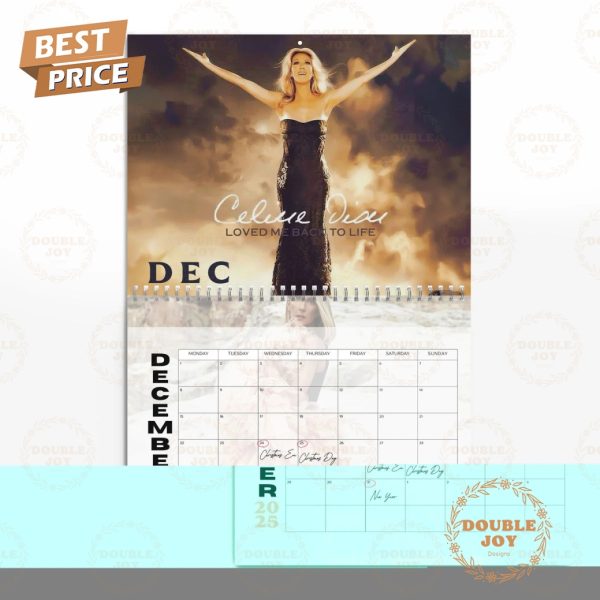 Celine Dion 2025 Wall Calendar