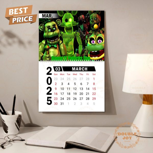 Five Nights At Freddy’s 2025 Wall Calendar