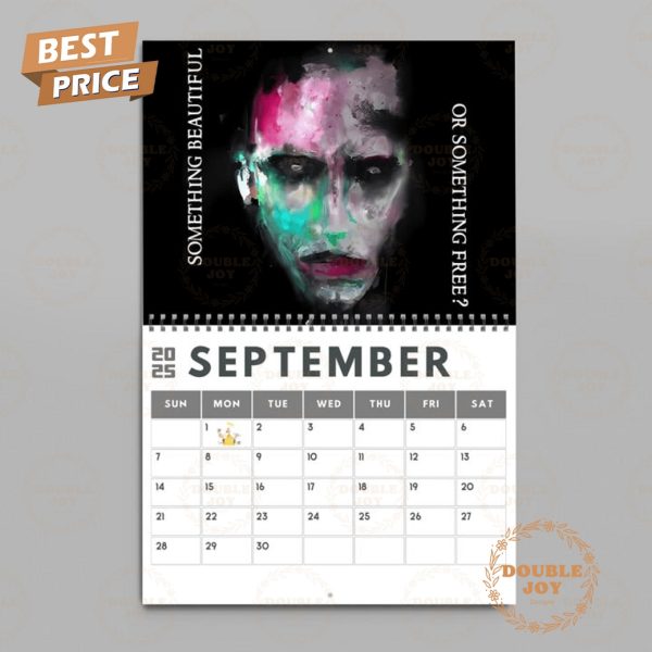 Marilyn Manson 2025 Wall Calendar