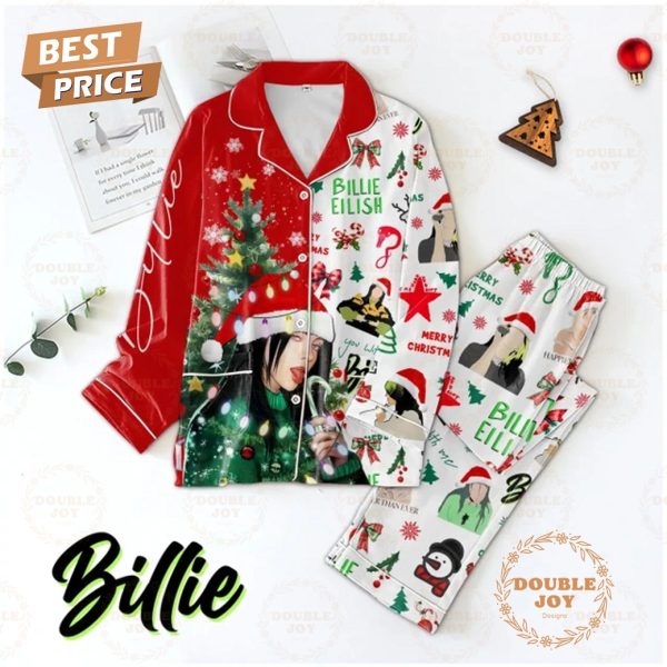 Billie Eilish Merry Christmas 2024 Pajamas Set