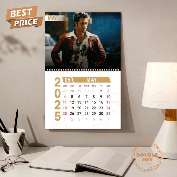 Brad Pitt 2025 Wall Calendar