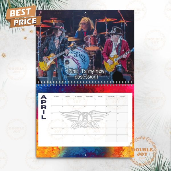 Aerosmith Rock Band 2025 Wall Calendar