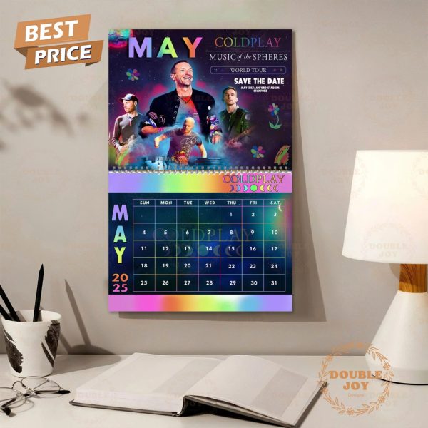 Coldplay 2025 Happy New Year Wall Calendar