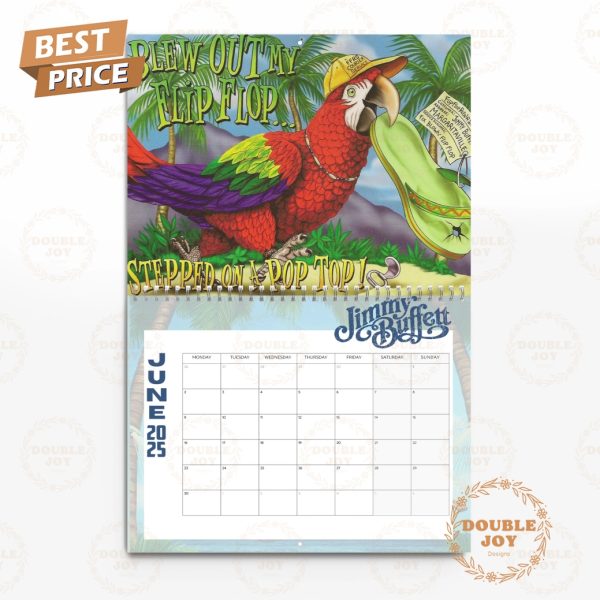 Jimmy Buffett 2025 Wall Calendar