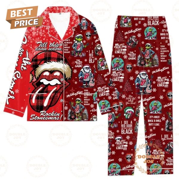 The Rolling Stones Till This Damn Season, Rockin’ Stonesmas! 2024 Pajamas Set