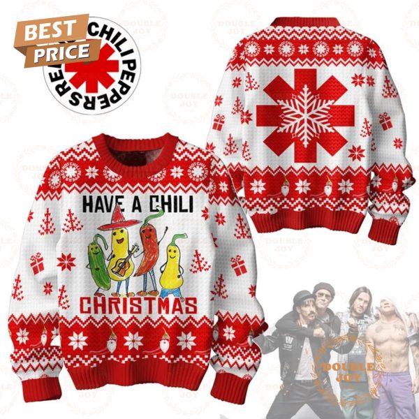 Red Hot Chili Peppers Rock Band Have A Chili Christmas 2024 Sweater