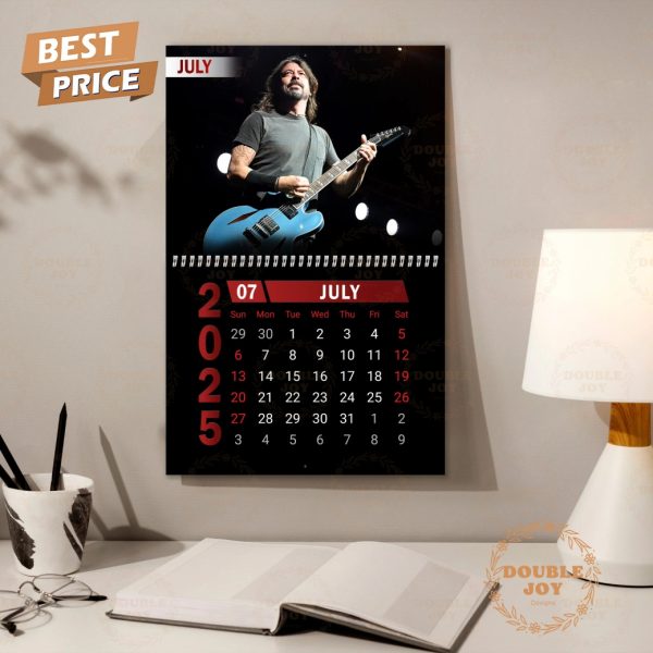 Dave Grohl Foo Fighters 2025 Wall Calendar