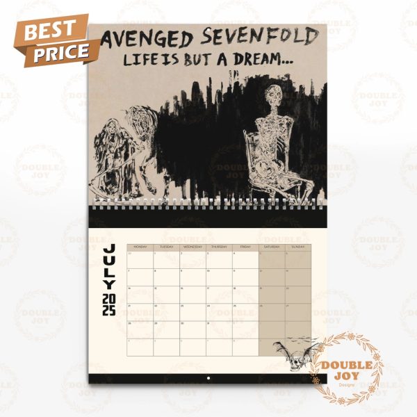 Avenged Sevenfold 2025 Wall Calendar