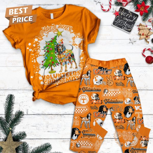 Have A Merry NCAA Tennessee Volunteers Christmas 2024 Fleece Pajamas Set