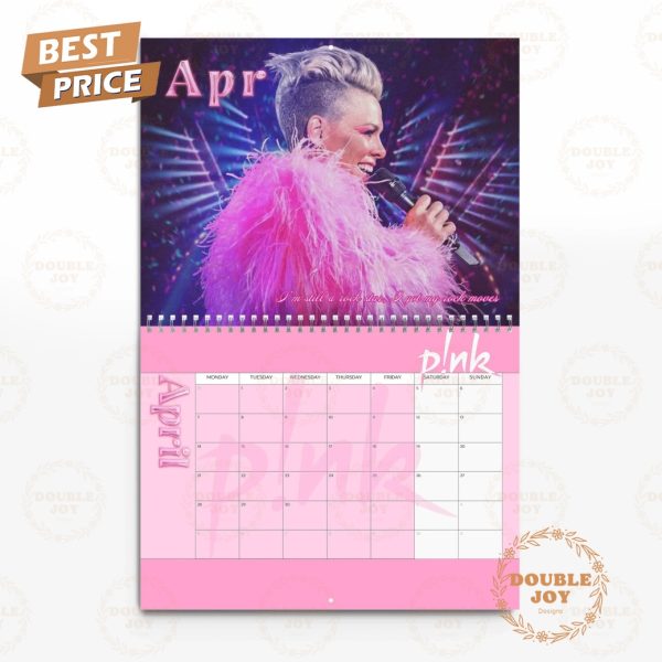 Pink 2025 Wall Calendar