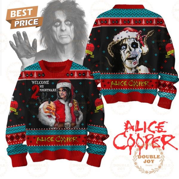 Alice Cooper Welcome 2 My Nightmare Merry Christmas Sweater