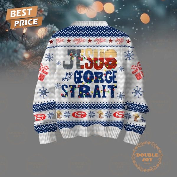 I Strait Up Love Christmas, Jesus And George Strait 2024 Sweater