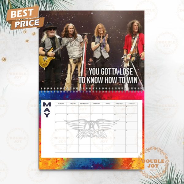 Aerosmith Rock Band 2025 Wall Calendar