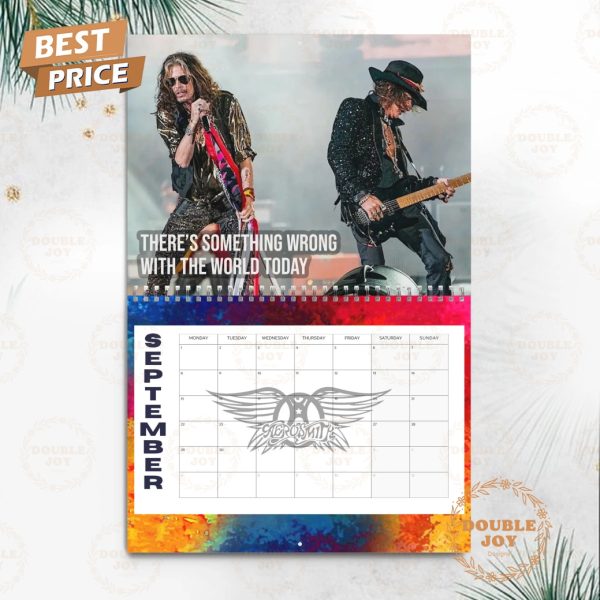 Aerosmith Rock Band 2025 Wall Calendar