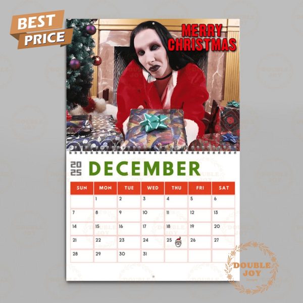 Marilyn Manson 2025 Wall Calendar