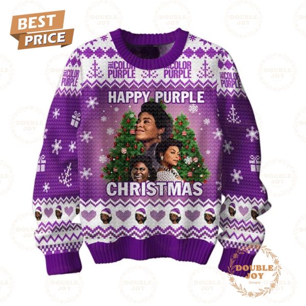 The Color Purple Happy Purple Christmas 2024 Sweater