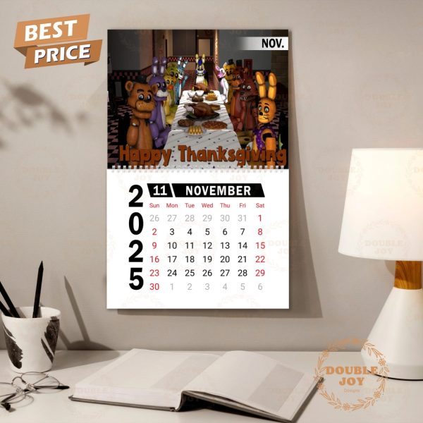 Five Nights At Freddy’s 2025 Wall Calendar