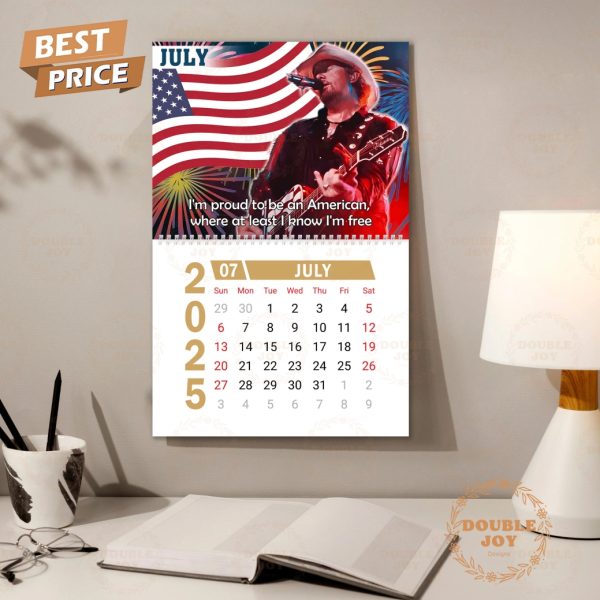 American Icon Toby Keith 2025 Wall Calendar